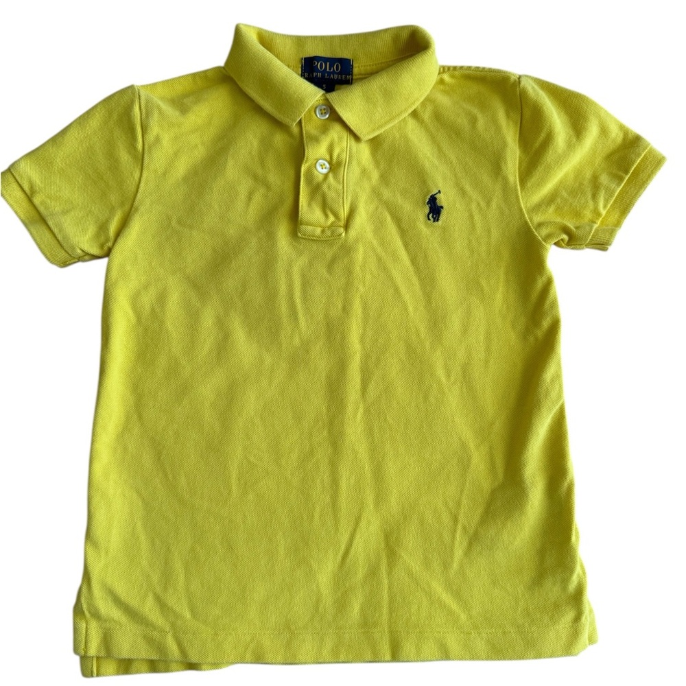 Polo by Ralph Lauren Yellow Polo Shirt Short Sleeve Cotton